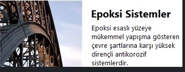 Epoksi Sistemler