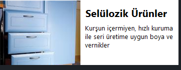 Selülozik Mobilya Boyaları